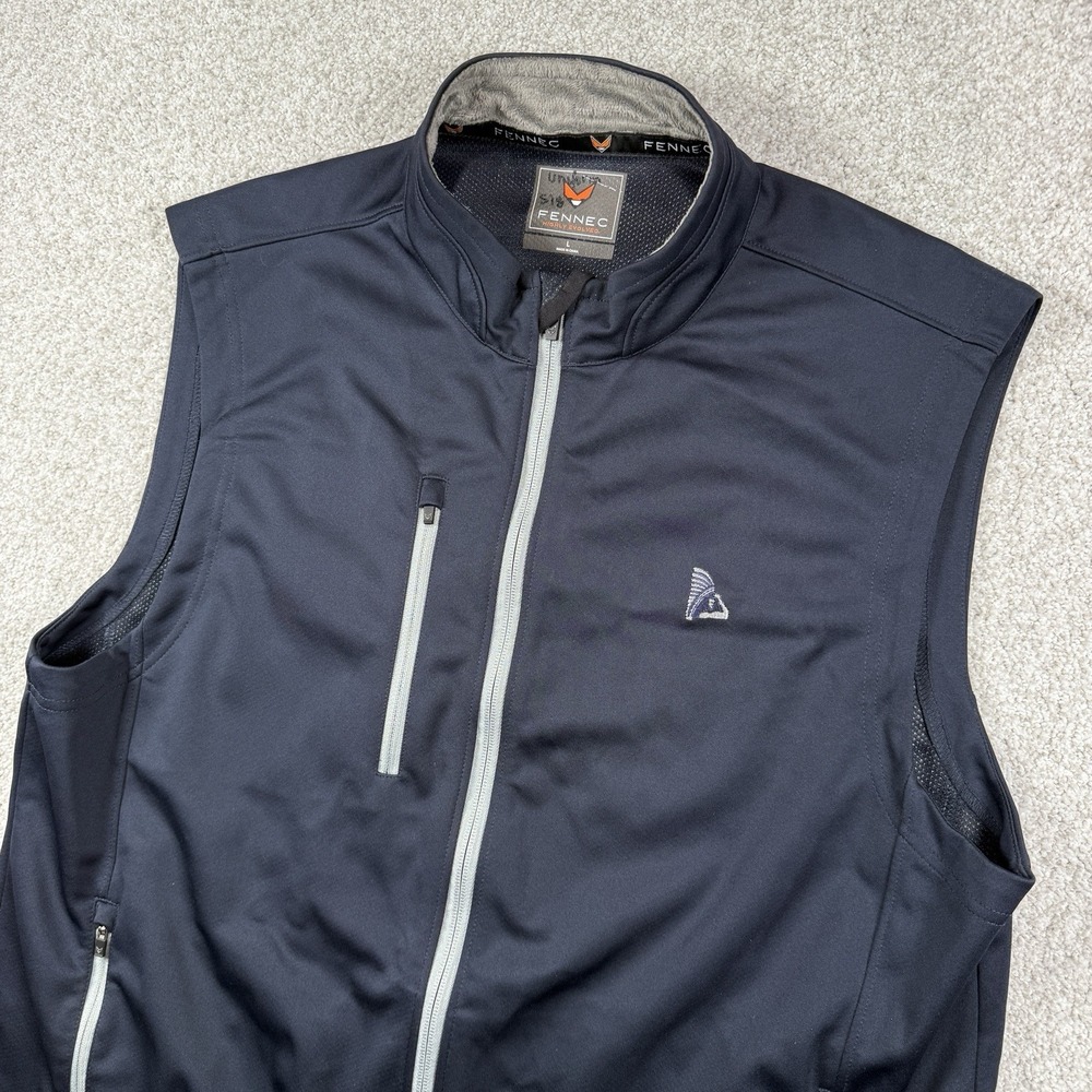 Fennec‎ Evolved Full Zip Performance Golf Vest Large Navy Blue